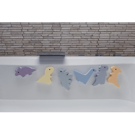Moesplay Waterfun Foam Badspeeltje Dino 6 Stuks