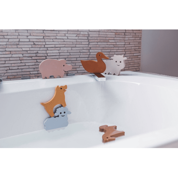 Moesplay Waterfun Foam Badspeeltje Boerderijdieren 6 Stuks