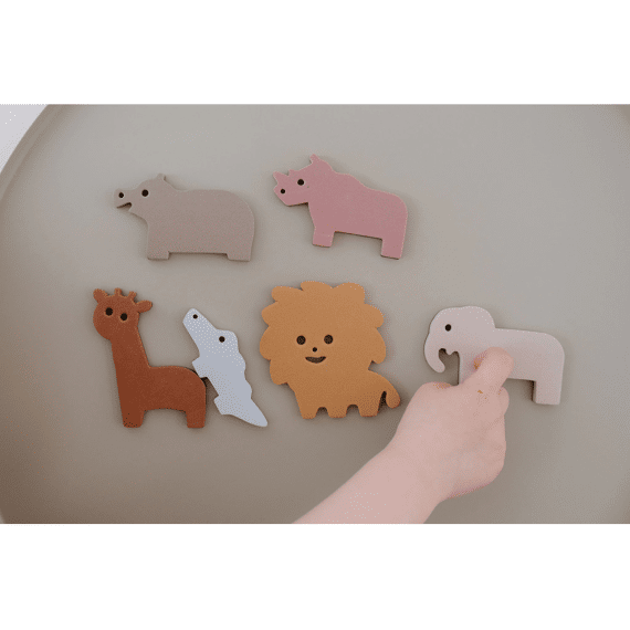 Moesplay Magnetische Foamfiguren Safari 6 Stuks
