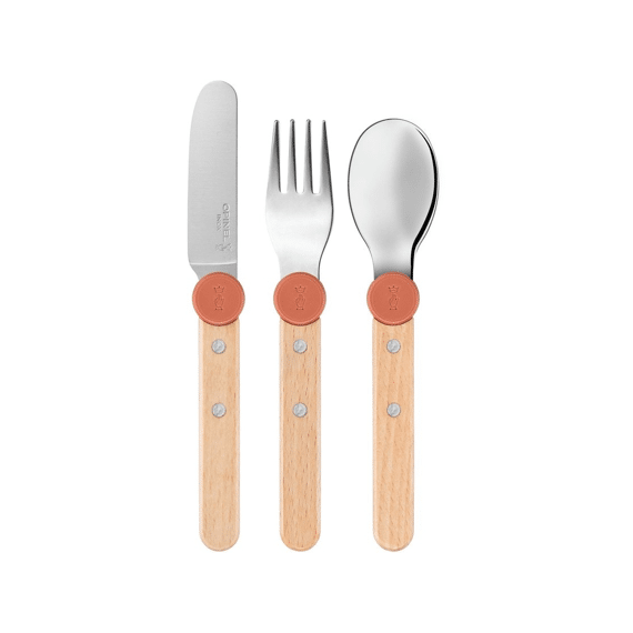 Kinderbestek 3-delig Opinel Le Petit Gourmet Koraal