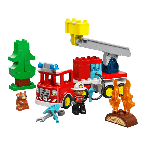 Lego Duplo Town Brandweertruck Met Slang En Brandweerman 10473