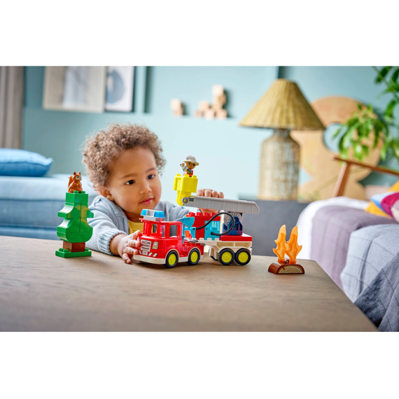 Lego Duplo Town Brandweertruck Met Slang En Brandweerman 10473