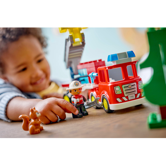 Lego Duplo Town Brandweertruck Met Slang En Brandweerman 10473