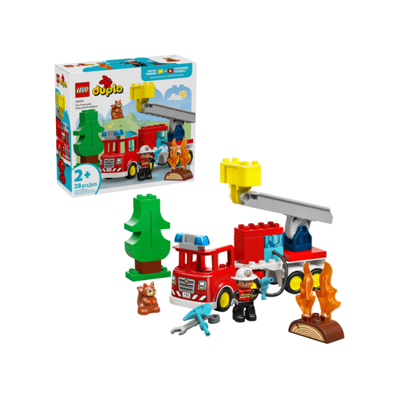 Lego Duplo Town Brandweertruck Met Slang En Brandweerman 10473