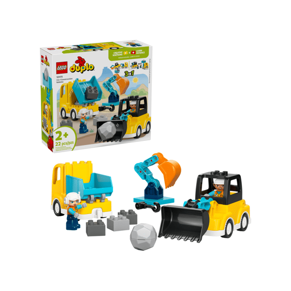 Lego Duplo Town 3-in1 Bouwvoertuigen 10475