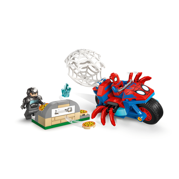 Lego Spidey Op Zijn Motor Vs. Rhino 11206