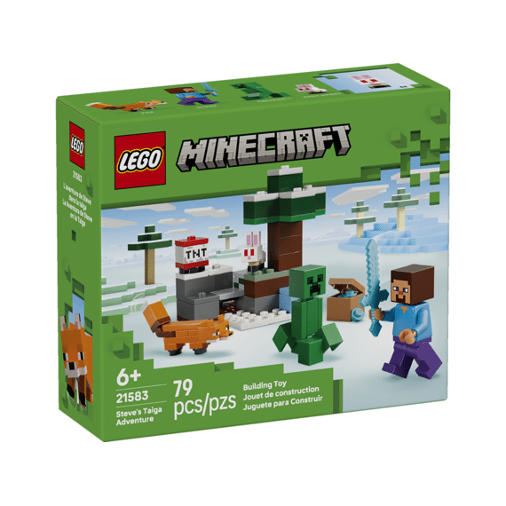 Lego Minecraft Steves Taiga-avontuur 21583