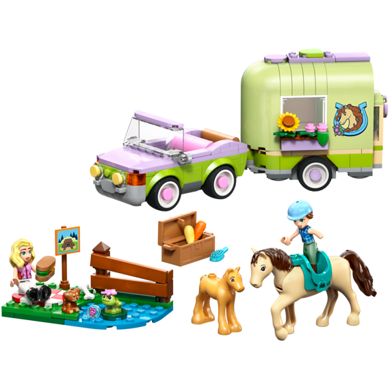 Lego Friends Trailer Met Paard En Veulen 42695
