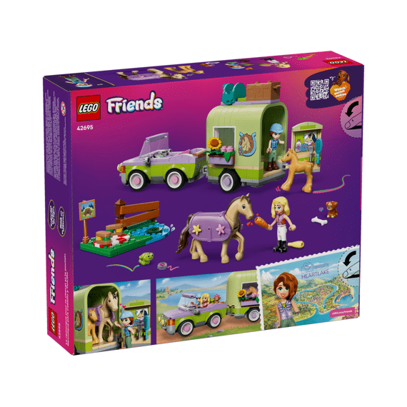 Lego Friends Trailer Met Paard En Veulen 42695
