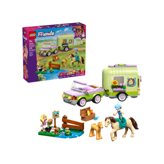 Lego Friends Trailer Met Paard En Veulen 42695