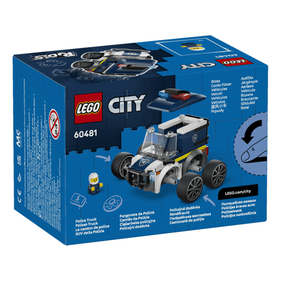 Lego City Brick Rides Voertuigen - Politiewagen 60481