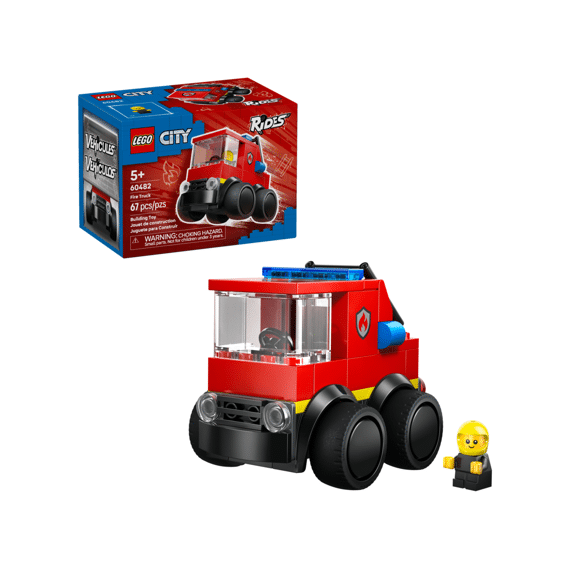 Lego City Brick Rides Voertuigen - Brandweerwagen 60482