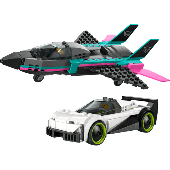 Lego City Great Vehicles Straalvliegtuig Vs. Sportauto 60489