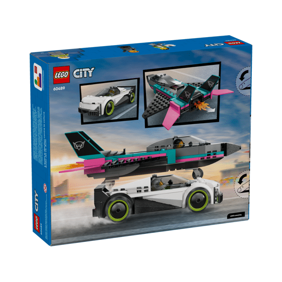 Lego City Great Vehicles Straalvliegtuig Vs. Sportauto 60489