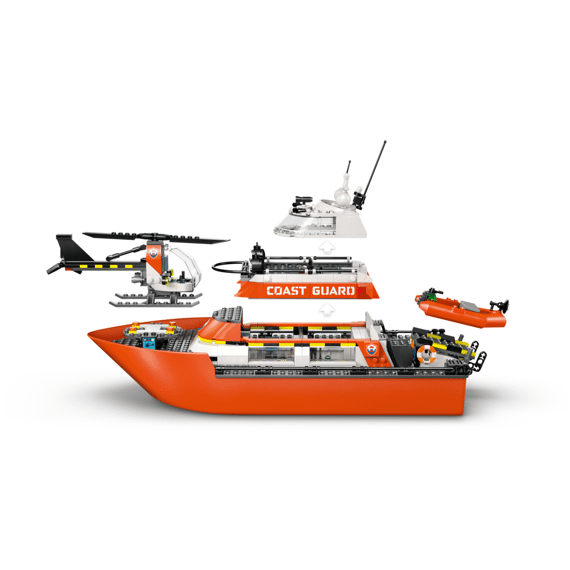 Lego City Exploration Kustwacht Reddingsboot Met Helikopter 60504