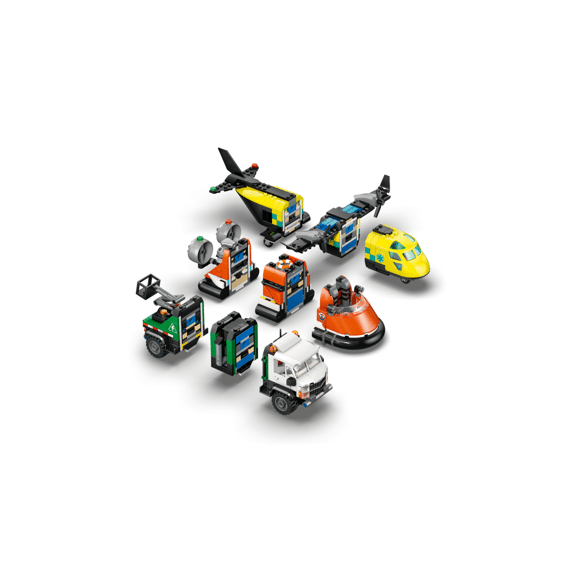 Lego City Great Vehicles Vliegtuig, Servicewagen En Hovercraft Remix 60505