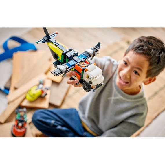 Lego City Great Vehicles Vliegtuig, Servicewagen En Hovercraft Remix 60505