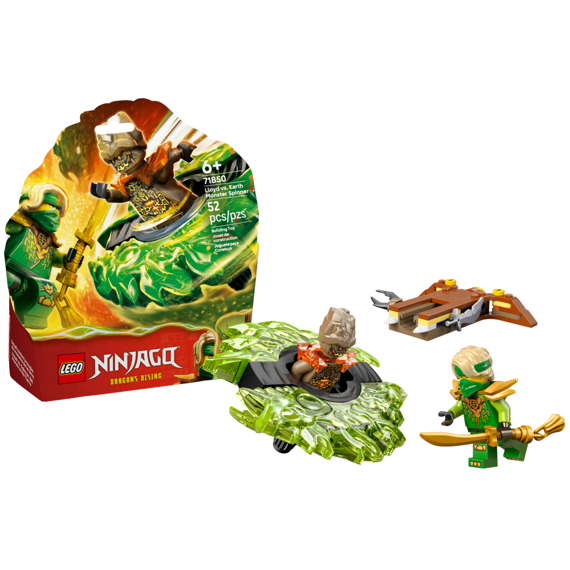 Lego Ninjago Lloyd Vs. Aardemonster In Spinner 71850