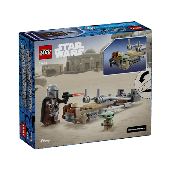 Lego Star Wars De Mandalorian En Grogus Speederbike 75436