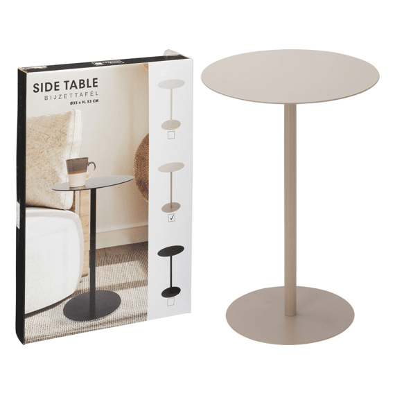 Bijzettafel Rond 35x53cm Zand