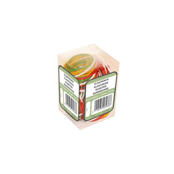 Elastieken 150g 40-50mm Gekleurd In Box