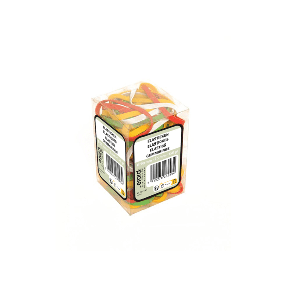 Elastieken 150g 50mm Gekleurd In Box