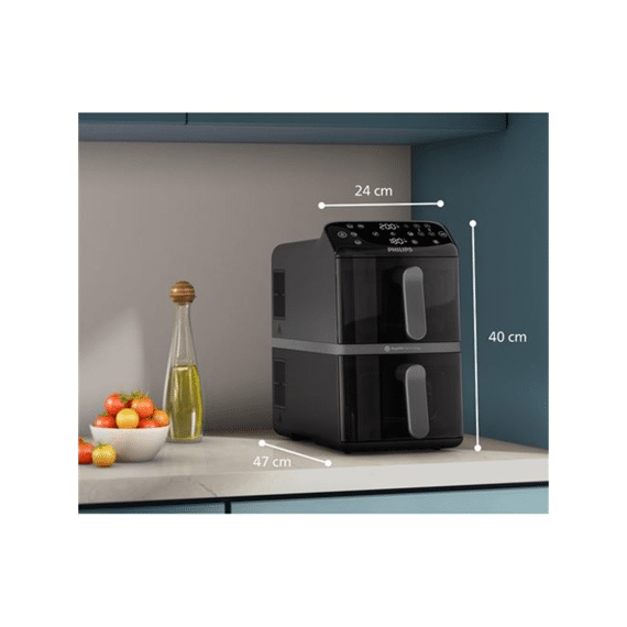 Philips Na461/00 Airfryer 4000 Serie Met 2 Manden Stoom 10l