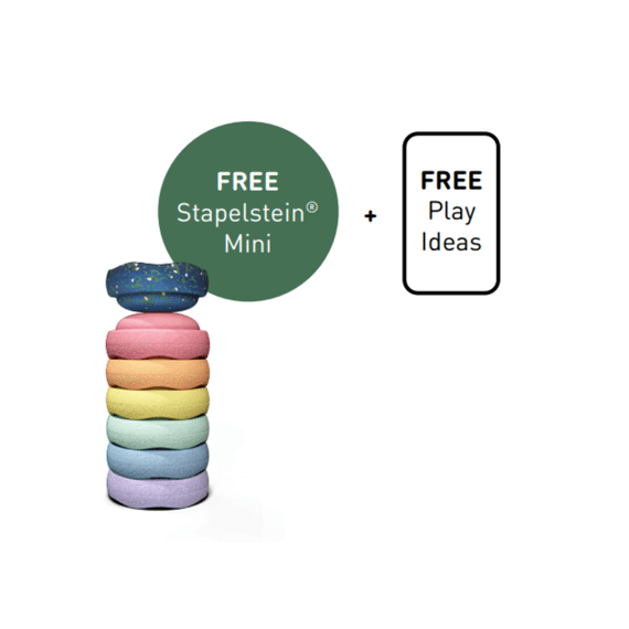 Stapelstein Spring Special Mini Rainbow Set Pastel