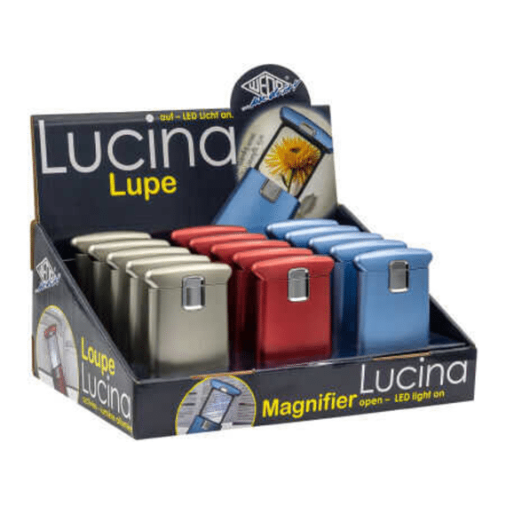 Wedo Loep Lucina Met Led Licht Assortiment /blauw/rood/zilver