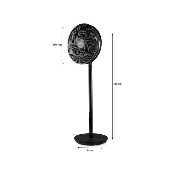 Domo Do8159 Statiefventilator Multiblade 116cm Zwart