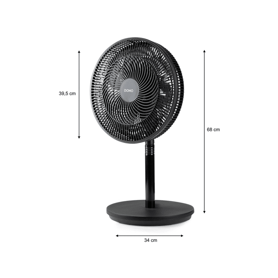 Domo Do8159 Statiefventilator Multiblade 116cm Zwart