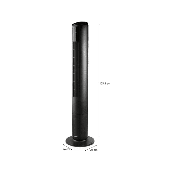Domo Do8153 Kolomventilator Met Sfeerlicht 110cm Zwart