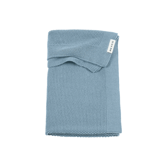 Meyco Deken Wieg 75x100 Cotton Mini Relief Jeans Blue