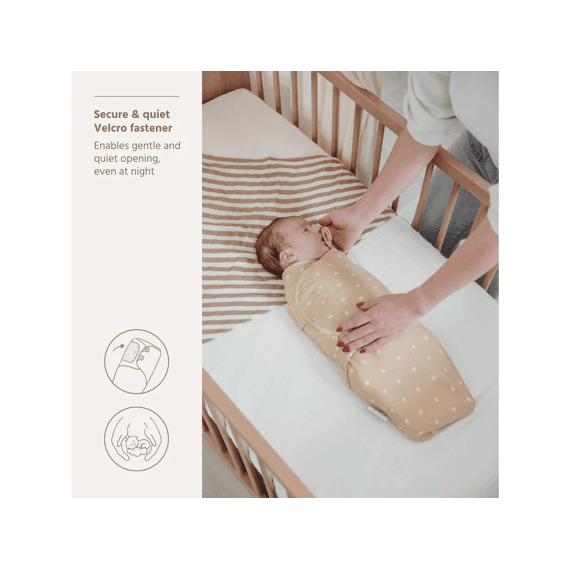 Meyco Inbakerdoek 0-3m  Sweet Heart Sand/soft Sand Tog 1