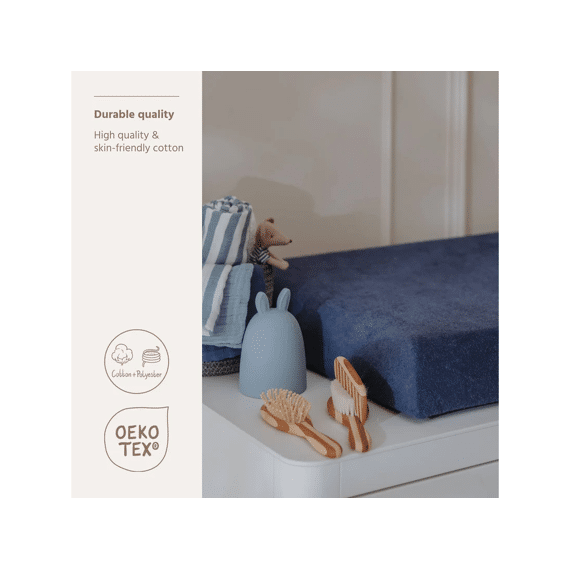 Meyco Aankleedkussenhoes Badstof Indigo