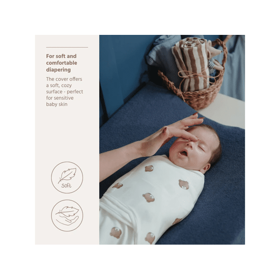 Meyco Aankleedkussenhoes Badstof Indigo