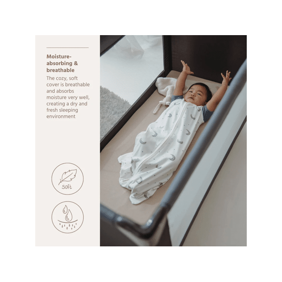 Meyco Hoeslaken Voor Reisbed 60x120 Sand