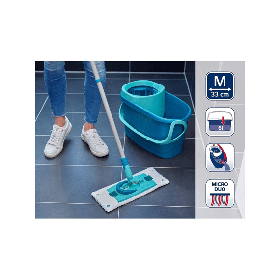 Leifheit Clean Twist M Ergo Set + Superduster Floor Doek