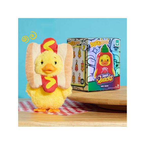 Just Play Happy Haul Sleutelhanger Clip-on Duckalooz Snack Quack Assortiment