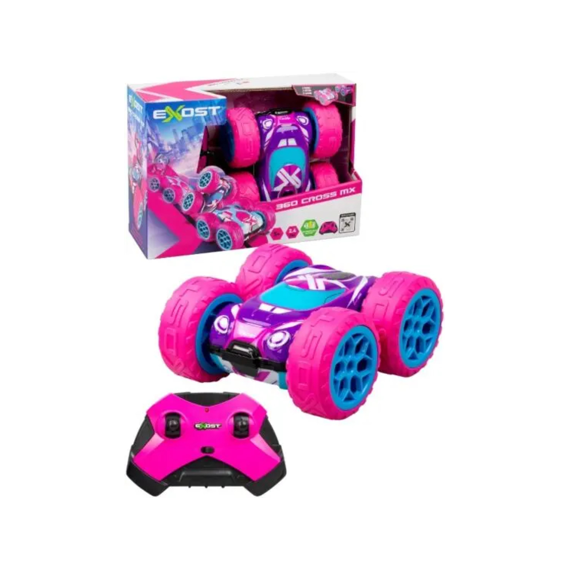 Silverlit R/c Exost 360 Cross Mx Amazone Roze-blauw