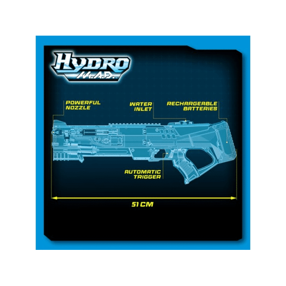 Silverlit Hydro Mad Waterpistool Wit