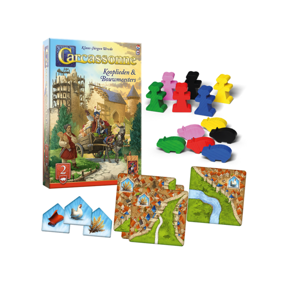 Carcassonne Kooplieden & Bouwmeesters Spel Uitbreiding 2