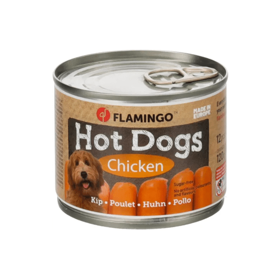 Flamingo Worstjes Mini In Blik Met Kip 120g