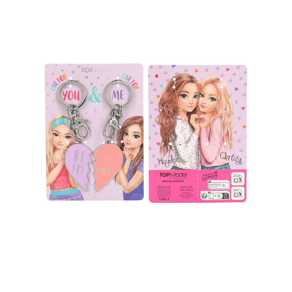 Topmodel Sleutelhangers Hart Bff