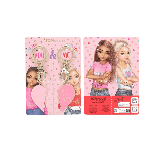 Topmodel Sleutelhangers Hart Bff
