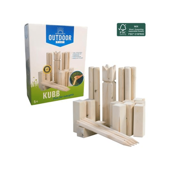 Outdoor Play Kubb Spel Met Draagtas