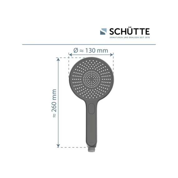 Schutte Karibik Handdouche, Mat Grafiet