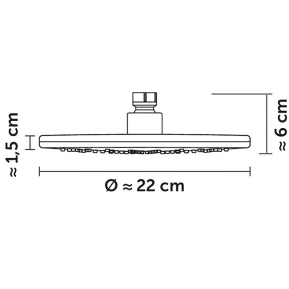 Schutte Madura Hoofddouche, Chroom