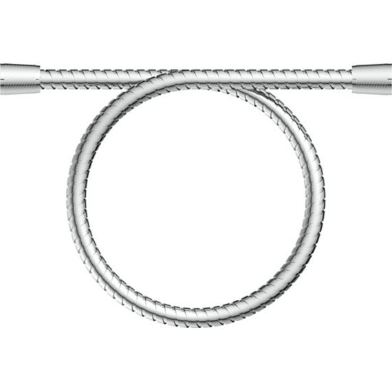 Schutte Doucheslang 80 Cm, Rvs, Chroom