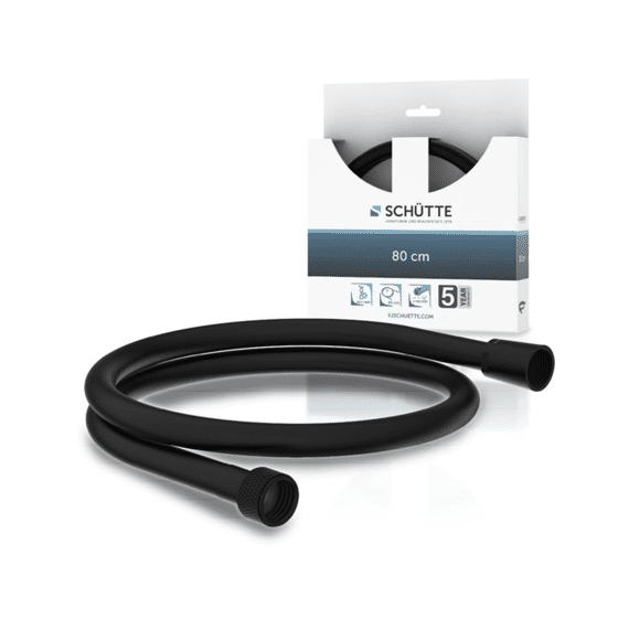 Schutte Doucheslang 80 Cm, Kunststof, Zwart